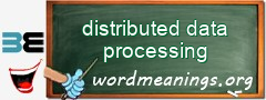 WordMeaning blackboard for distributed data processing